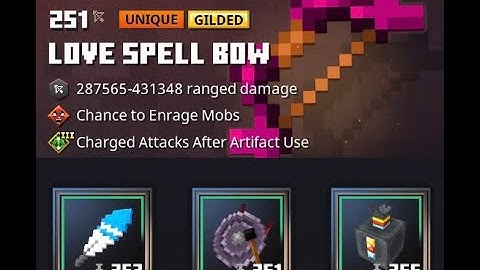 [Minecraft Dungeons] Roll-Satchel Build with Love Spell Bow(Void Strike), with Gong of Weakening