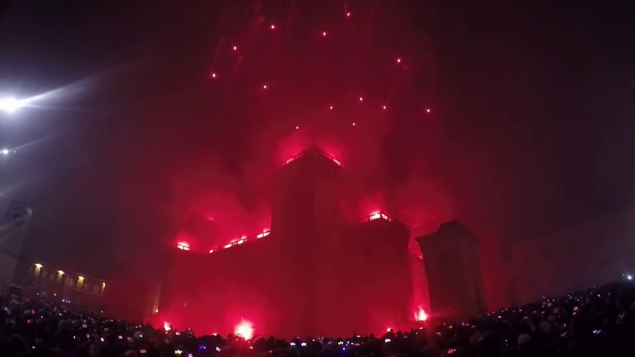 Incendio del Castello 2018 - Capodanno Ferrara (integrale)