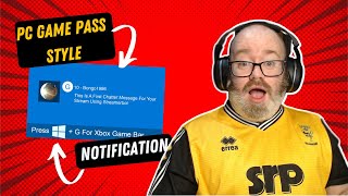 PC Game Pass style notification  - featuring StreamerBot #subscribe #obsstudio