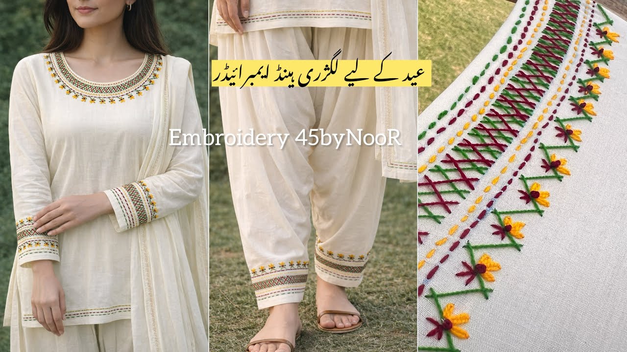 High Fashion Hand Embroidery Tutorial | Luxury Couture Outfit Design BordadosDeLuxo