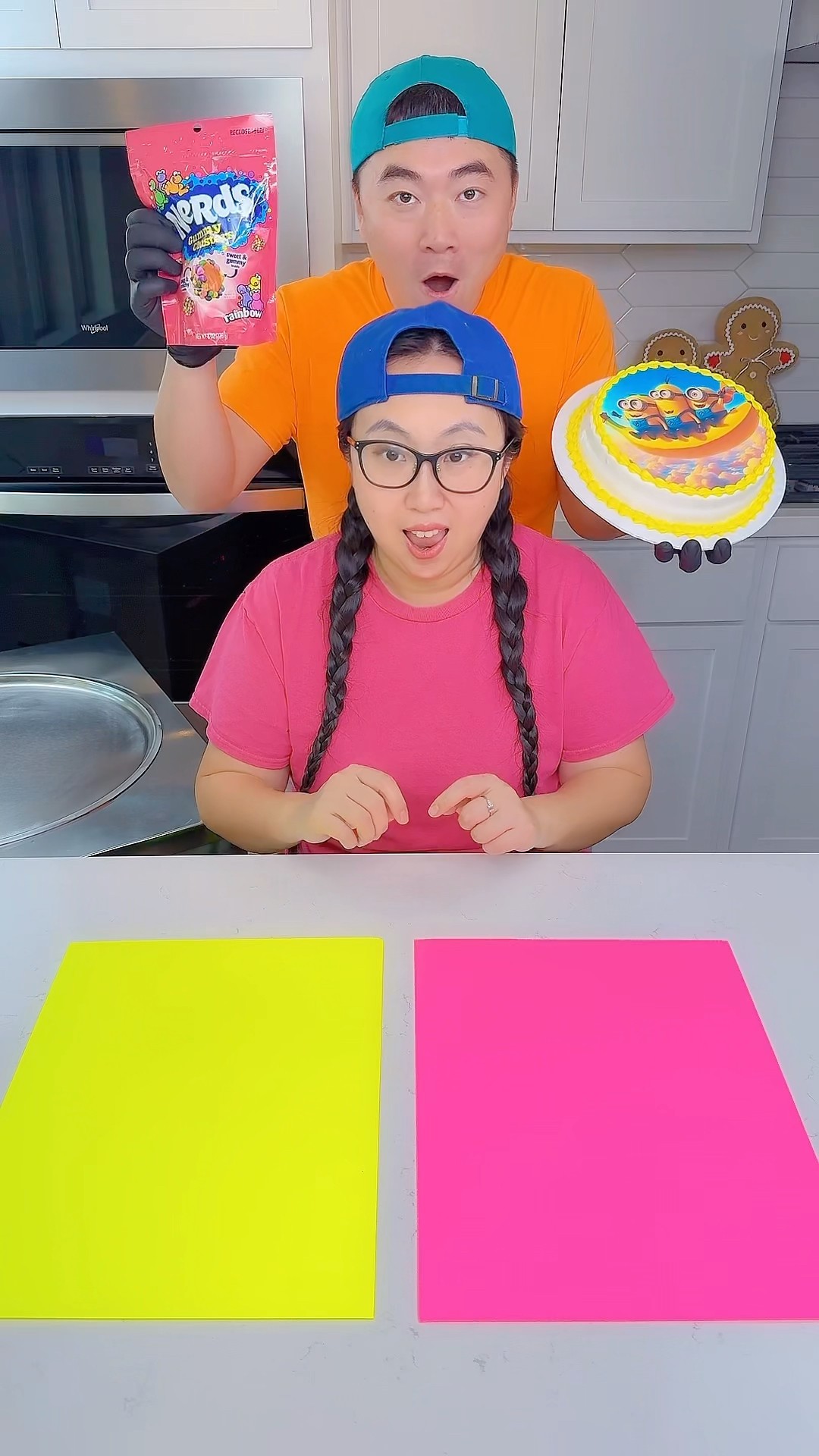 Minions cake vs prime drink ice cream challenge!? #funny by Ethan Funny Family