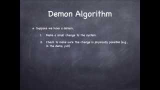 Monte Carlo: Demon Algorithm