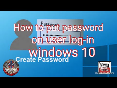 How to put password on your user log-in account/windows 10/MOTO MECH. DIY