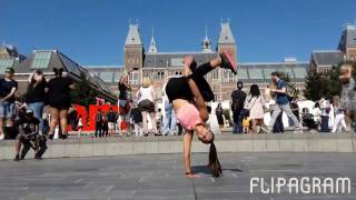 Bgirl T-Sia in Amsterdam 🇳🇱 (Dance demo 4)