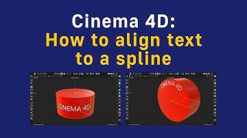 Cinema 4D: How to align text to a spline