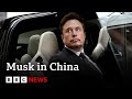 Elon musk in china to discuss full self driving on tesla cars say reports  bbc news