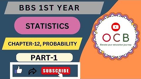 ||BBS 1st Year Statistics|| chapter 12 Probability|| Formula and Concept|| by @OnlineClassWithBibek