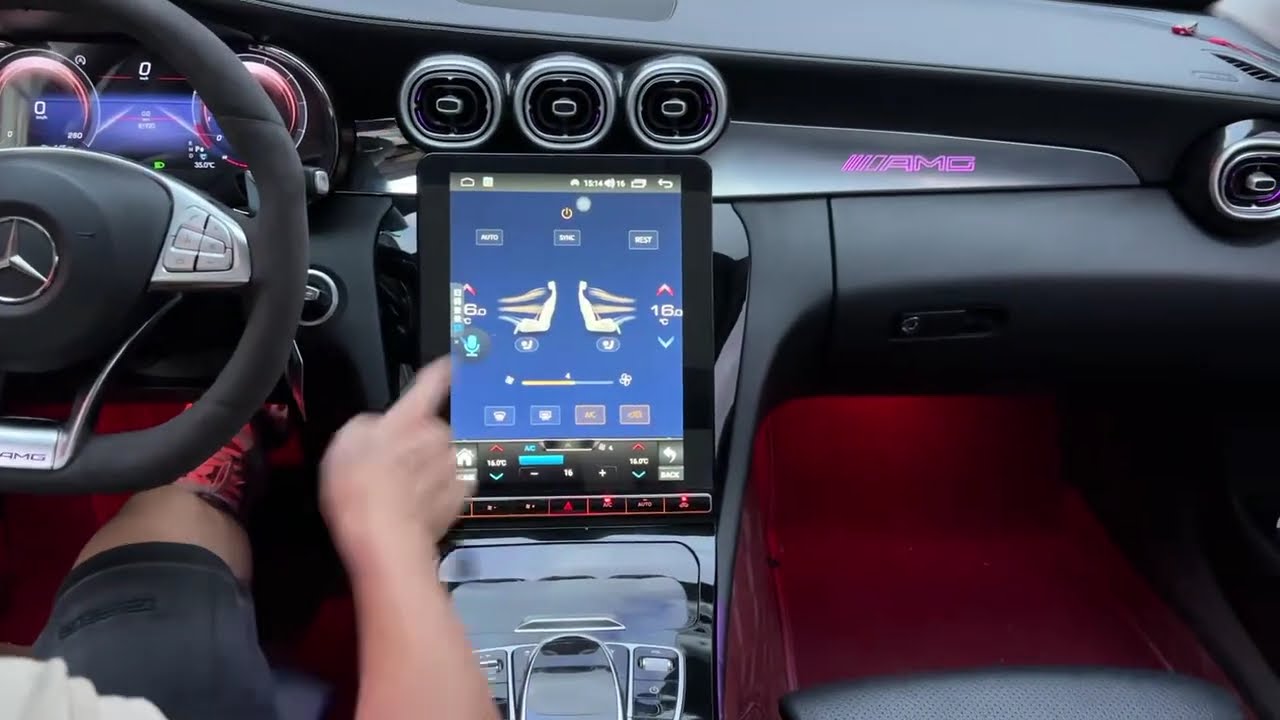 Android Screen Car Stereo Radio GPS Navigation Head Unit Upgrade Mercedes-Benz GLC C Class 16-22