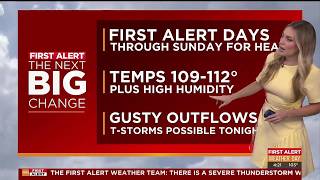 The extreme heat isn't leaving Phoenix just yet, but could we see some rain?