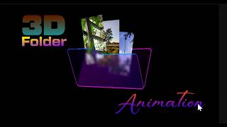 3D Folder Opening Animation in After Effects.