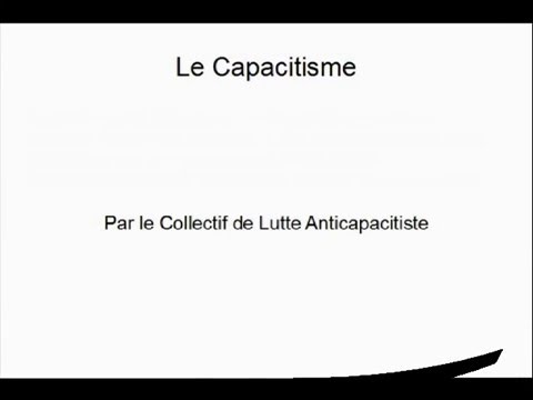 Le Capacitisme