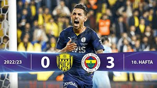 Mke Ankaragücü - Fenerbahçe 0-3 Highlightsözet Spor Toto Süper Lig - 202223