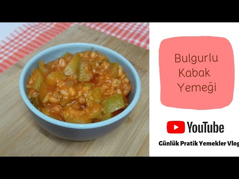 BULGURLU KABAK YEMEĞİ TARİFİ???? | KABAK YEMEĞİ NASIL YAPILIR |ZEYTİNYAĞLI YEMEK TARİFLERİ|GÜNLÜK VLOG