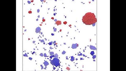 Phase separating particles