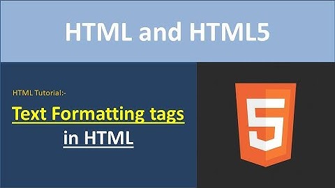 Text formatting tags in HTML(Hindi)|Physical and Logical tags in HTML|HTML Tutorial for Beginners