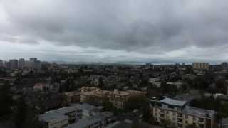 Bebop Drone test flight - view of Oakland, San Francisco and Bay Bridge - SpydrDrone