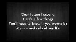 Meghan Trainor  Dear Future Husband   S