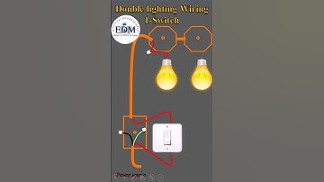 💡💡Double lights - one switch Wiring ⚡#edm #electricaldesign #wiring #edmchannel  #MEENG_M_Najem