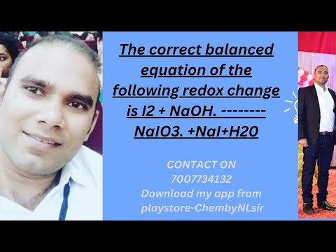 Video The correct balanced equation of the following redox... - youtube