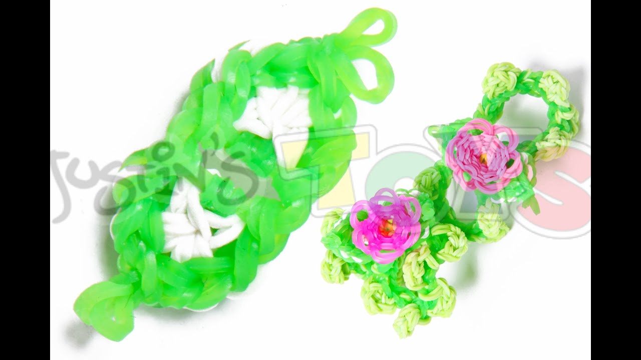 How to Make A Rainbow Loom Flower Bracelet Part 2 Petals YouTube