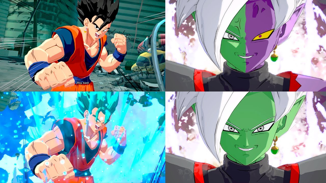 Dragon Ball Fighter Z - Gokhan (Goku Y Gohan Fusion) vs Zamasu - Nuevos ...