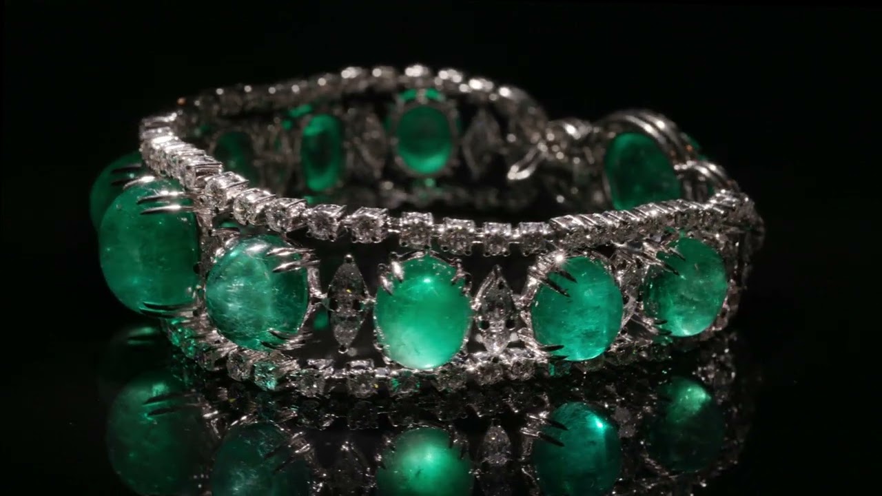Emerald Bracelet Emerald Cabochon Diamond Bracelet Natural Colombian Emerald  Tennis Bracelet 14K Gold Emerald Halo Bracelet Bangle Jewelry - Etsy