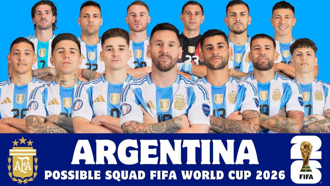Возможный состав сборной Аргентины на Чемпионат мира по футболу 2026 года | Глубина состава сборн...
