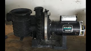 Scrapping a pool pump for loads of COPPER, tin, brass and other metals.