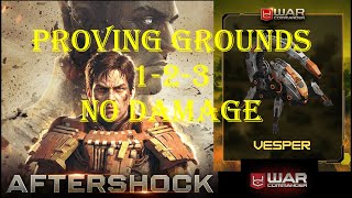 War Commander Aftershock Proving Grounds 1-2-3 No Damage