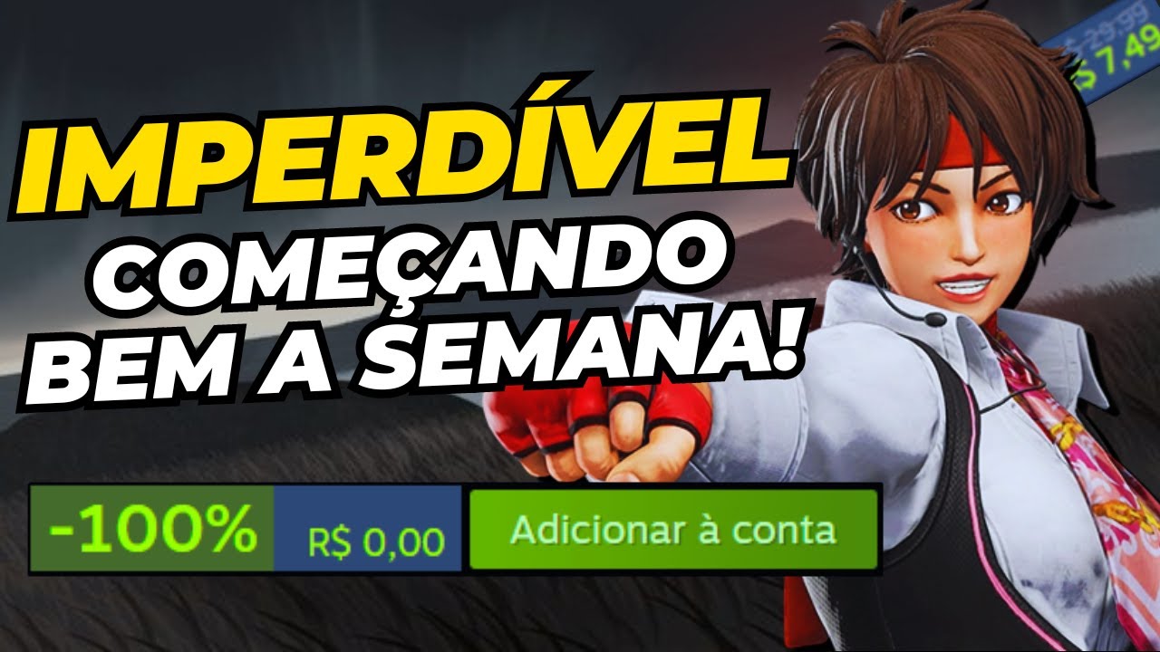 CORRE! Jogo PAGO GRÁTIS Na Steam (Tempo LIMITADO) + 30 Jogos BARATOS Abaixo  de 20 reais 93% OFF! 