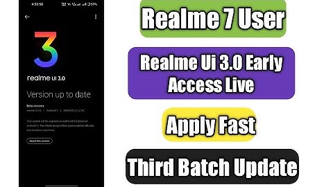 Realme 7 Realme Ui 3.0 Early Access Live | Apply Fast | Third Batch