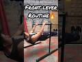 Rutina para sacar front lever💯⚡ #calisthenics #frontlever #routine#motivacion