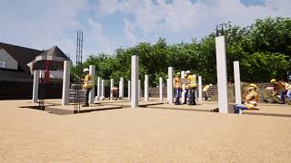 Construction Simulation of the Ground Floor(Phasing)