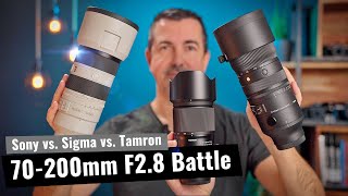 ULTIMATIVE 70-200 F2.8 Battle: Sigma 70-200 F2.8 vs. Sony 70-200 GM2 vs. Tamron 70-180mm F2.8 G2