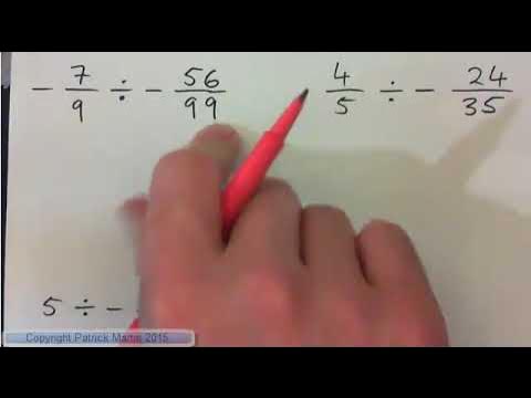 Divide Negative Fractions - YouTube