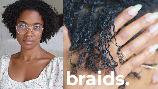 MINI BRAIDS (4a &amp; 4c) | Protective Style &amp; Starter Microlocs | Natural Hair &amp; Locs