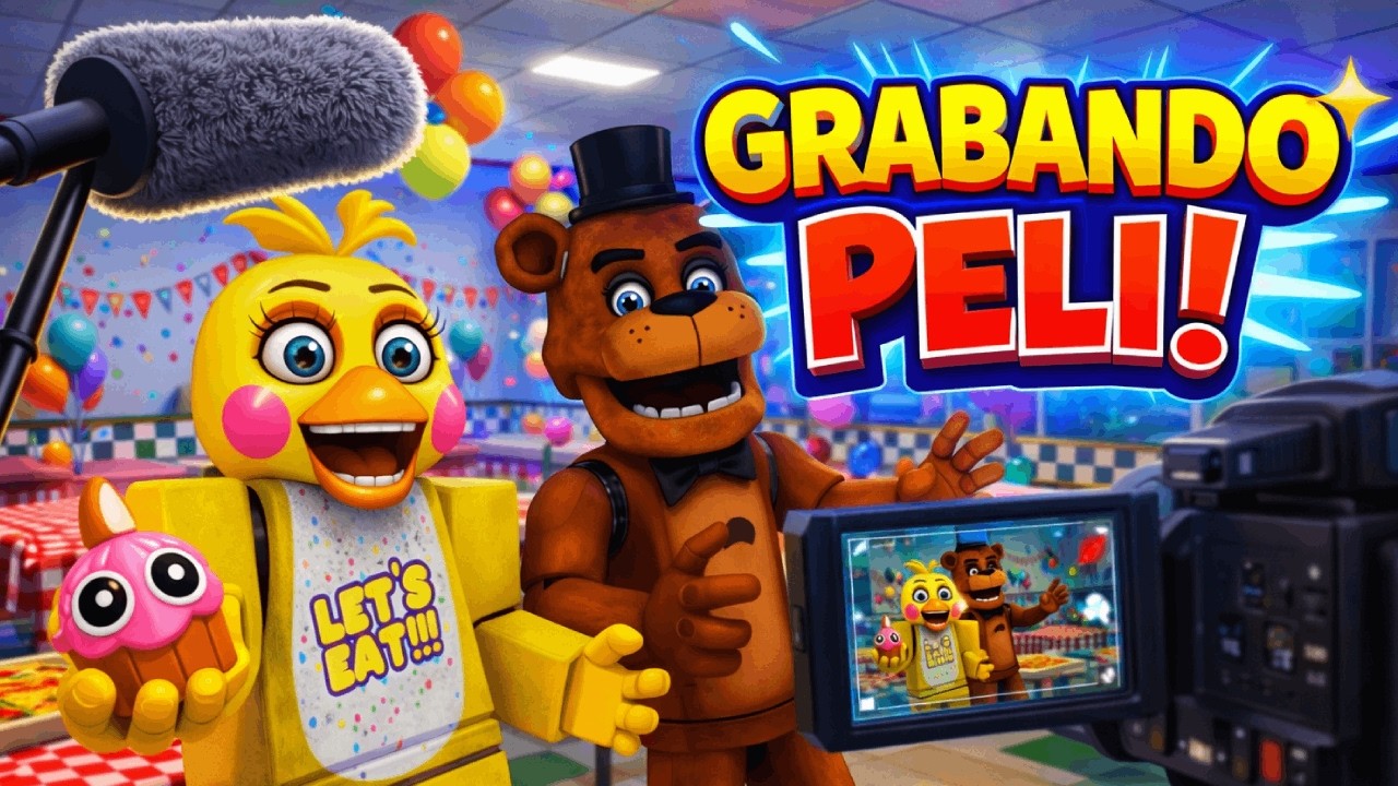 GRABANDO PELI FNAF en BROOKHAVEN con SEGUIDORES! Roleplay de roblox en brookhaven