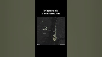 A* Pathfinding Algorithm on a Real Map – AI Finds the Fastest Route!