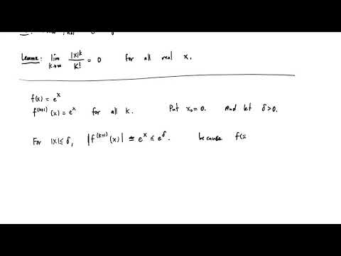 e^x equals its Maclaurin series!