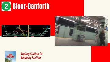 TTC Line 2 Bloor-Danforth - Kipling Station To Kennedy Station - Full Route