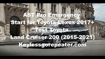 AST Pro Emergency Start for Toyota Lexus 2017+