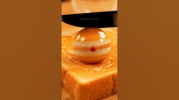 Glass Jupiter Melts Over Toast 🍞♃ | Banded Planet ASMR   #asmr #oddlysatisfying