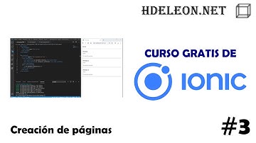 Curso gratis de desarrollo de aplicaciones con IONIC | Creación de páginas #3
