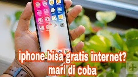 Cara internet gratis di iphone selamanya
