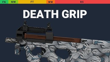 P90 Death Grip - Skin Float And Wear Preview