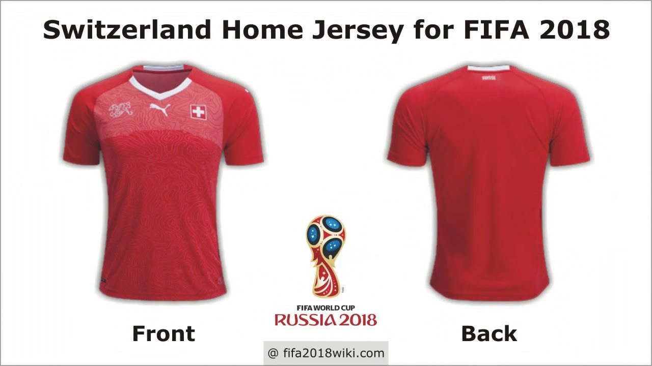 Switzerland Jersey for FIFA 2018 Football World Cup