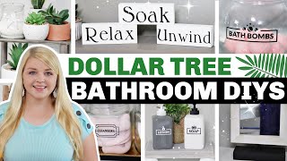 DOLLAR TREE DIY Bathroom Decor Ideas 2021 | Krafts by Katelyn