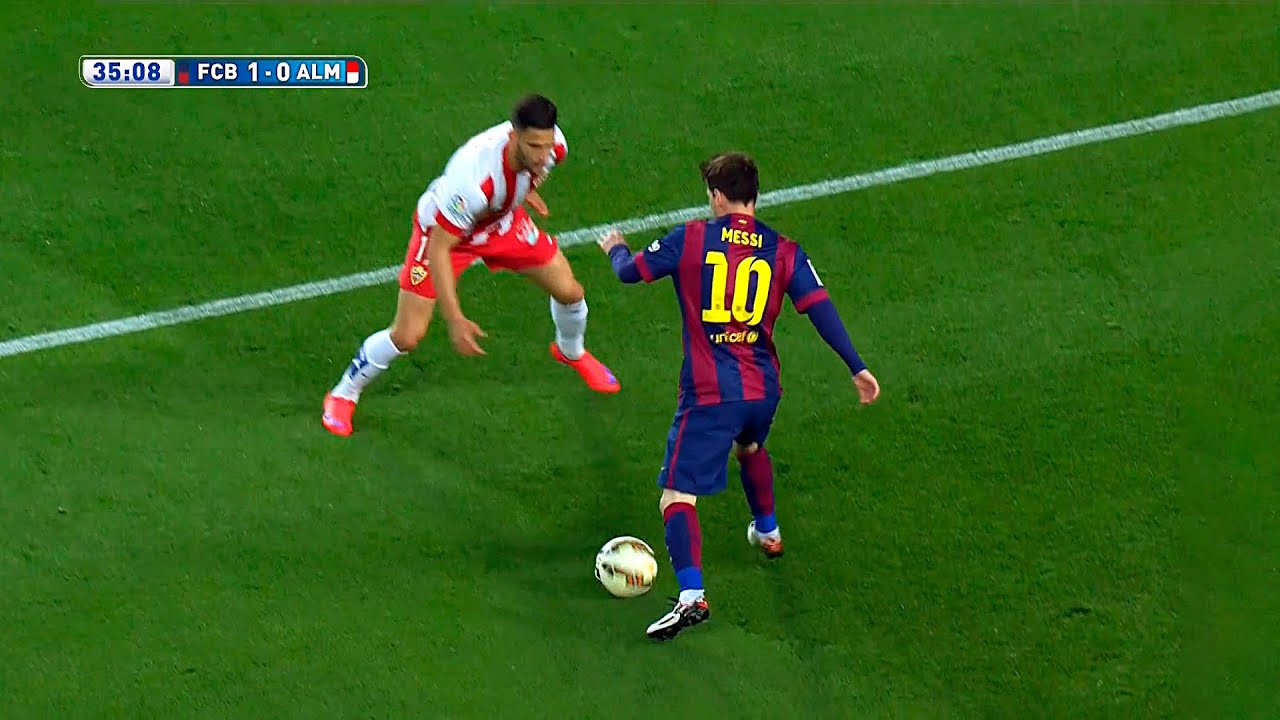 Лионель Месси против «Альмерии» (домашний матч) 2014-15. Комментарии на английском языке. HD 1080i50