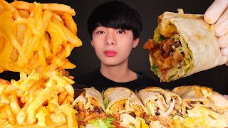 ASMR TURKISH KEBAB + CHEESY FRIES 🍟 (Eating Sound) | MAR ASMR