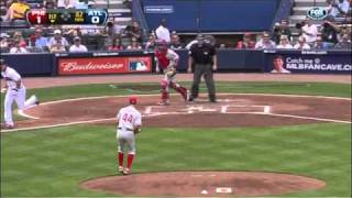 Oswalt's leaping grab